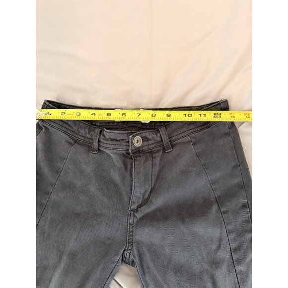 Anthropologie By Hei Hei Sz 25 Washed Charcoal Gray Button Hem Skinny Pants - Picture 4 of 8